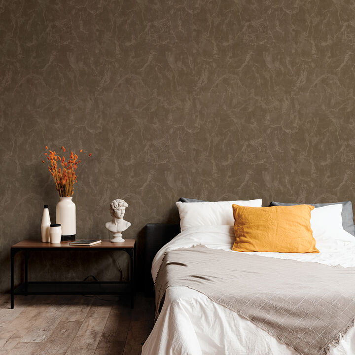 Crux Chocolate Marble Wallpaper