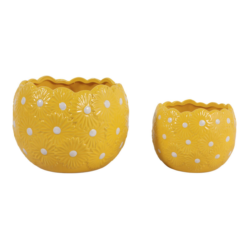 S/2 6/8" Daisy Planters image number 2
