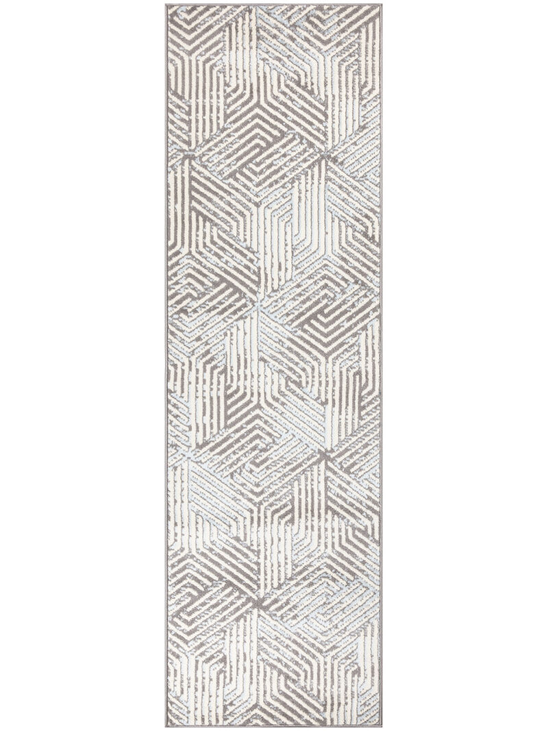 Grafix GRF39 Gray 2'3" x 7'6" Rug