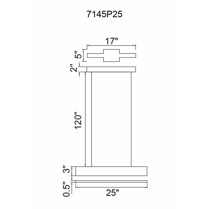 Krista LED Chandelier With Satin White Finish