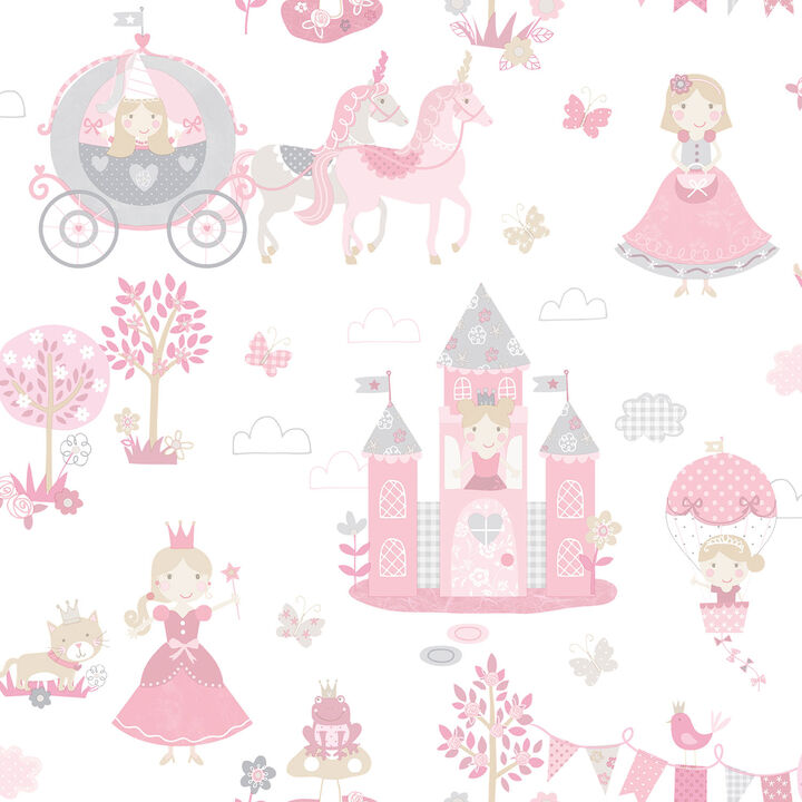 Tiny Tots 2 Fairytale Pink Wallpaper G78370