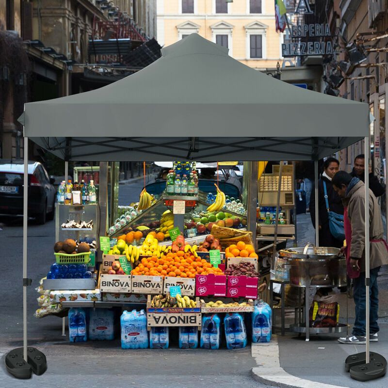 4 Pieces 20Lbs Water Filled Weight Plates for Shade Umbrella image number 7