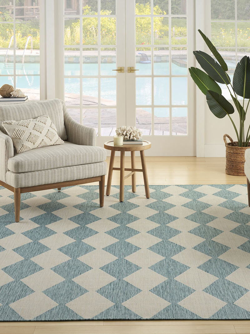 Positano POS04 Aqua 6' x 9' Rug