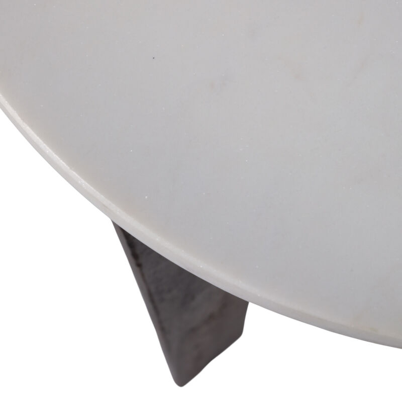 Modern Metal Base Accent Table image number 3