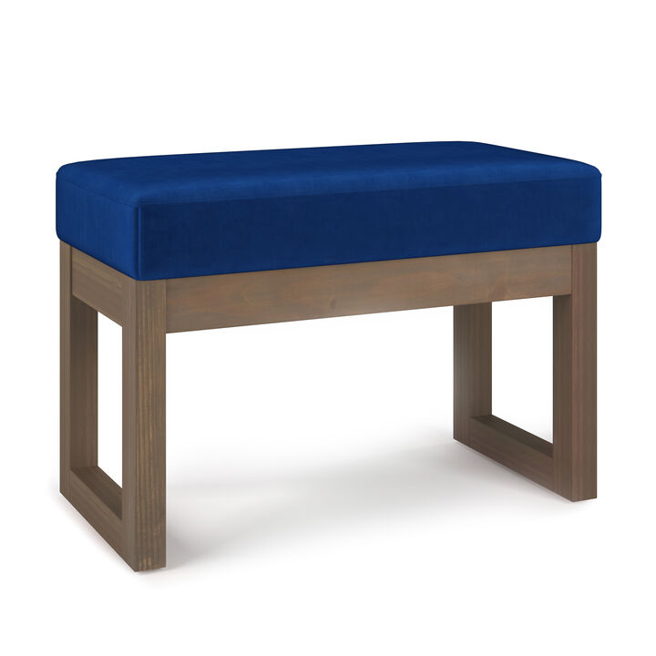 Simpli Home Milltown Footstool Small Ottoman Bench