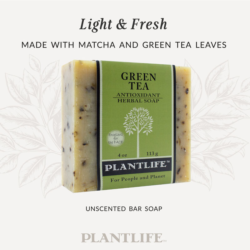Plantlife Bar Soap - Green Tea 6 Pack image number 2