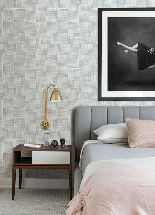 Ting Light Blue Lattice Wallpaper