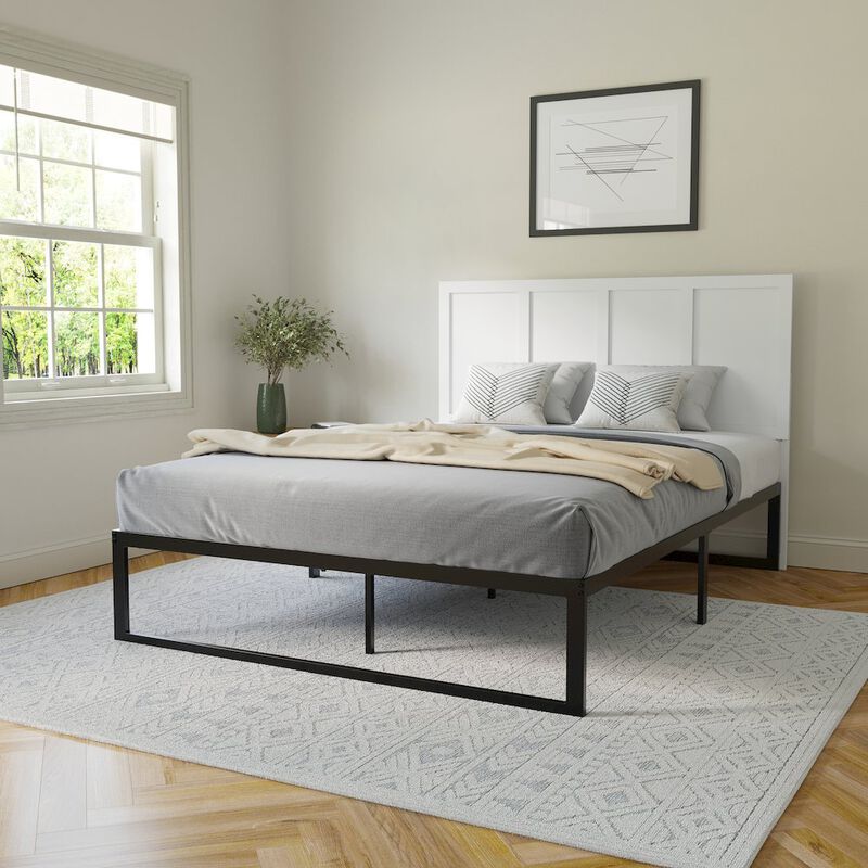 Flash Furniture Contemporary Queen Size Raised Panel Headboard image number 8