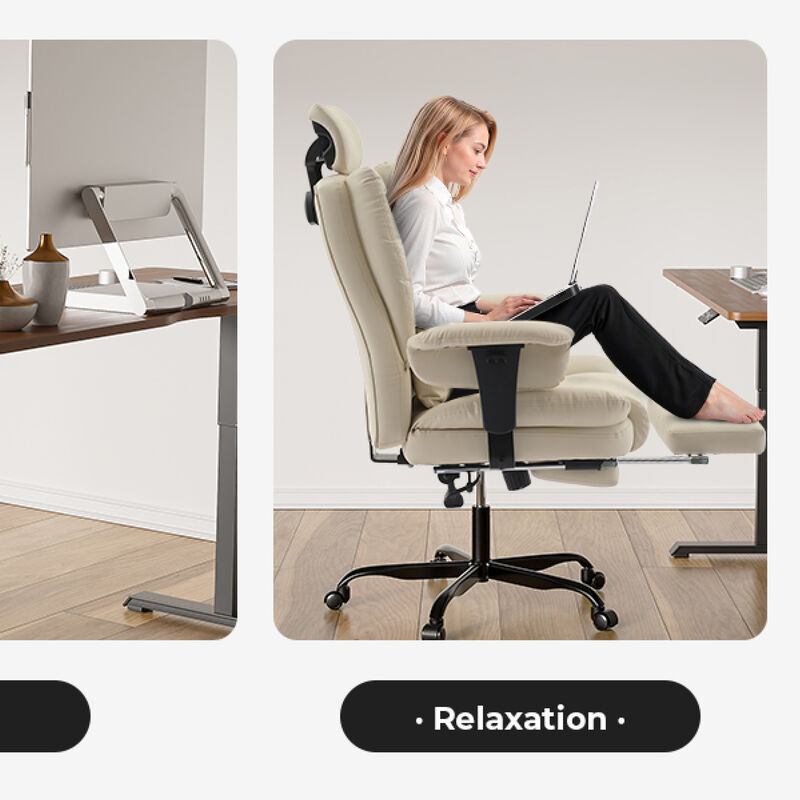 GOODSILO Ergonomic High Back Office Chair with Adjustable Headrest and Lumbar Support for Long Hours Comfort image number 8