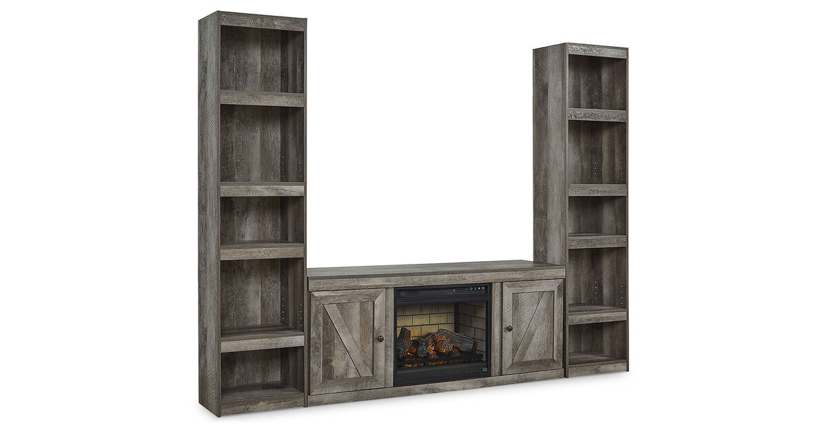 Wynnlow 3-Piece Entertainment Center with Electric Fireplace