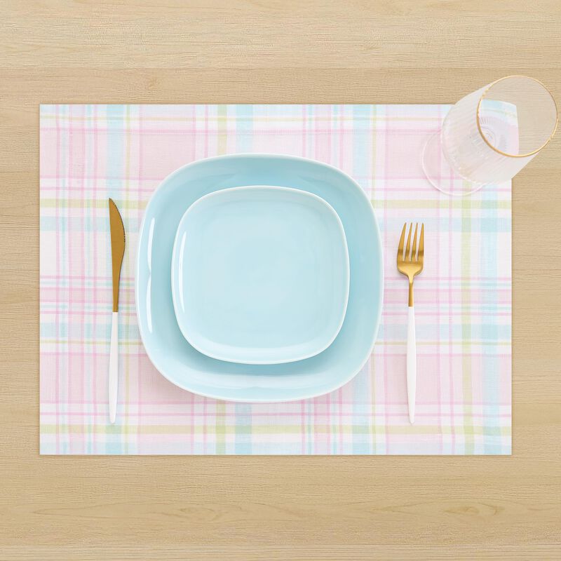 Linen Table Runner - Palm Beach Plaid image number 1