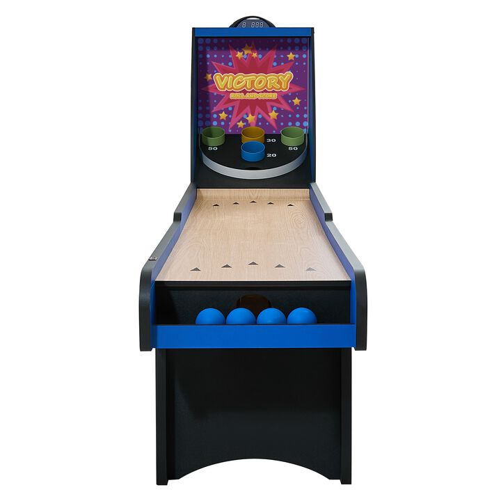 8ft Roll and Score Arcade Game Table with Electronic Scorer and 4 Balls