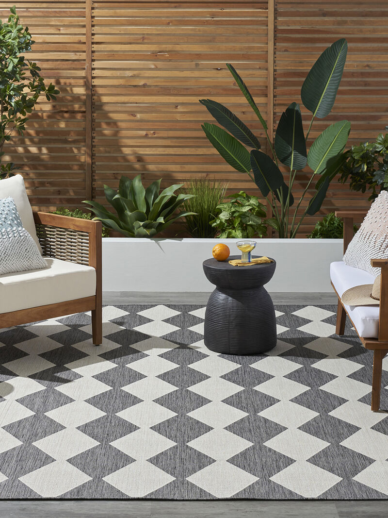 Positano POS04 Charcoal 7' x 10' Rug image number 1