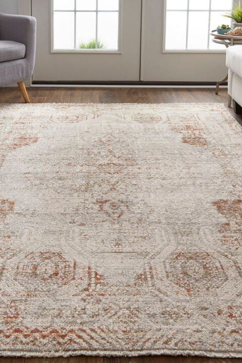 Kaia 39GKF Gray/Rust 3' x 5' Rug