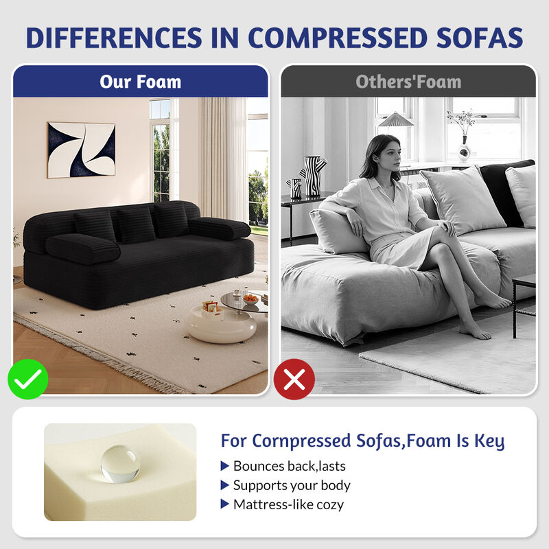 Rejarv 2-in-1 Convertible Sofa Bed image number 3