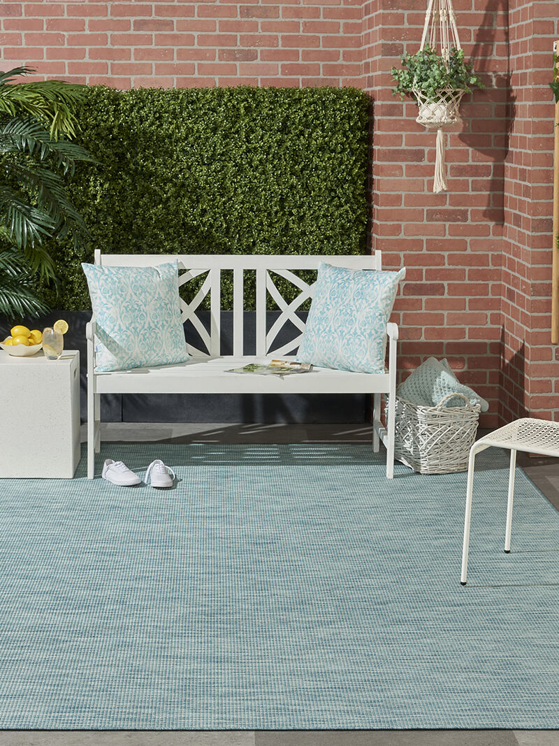 Positano POS01 Aqua 7' x 10' Rug image number 2