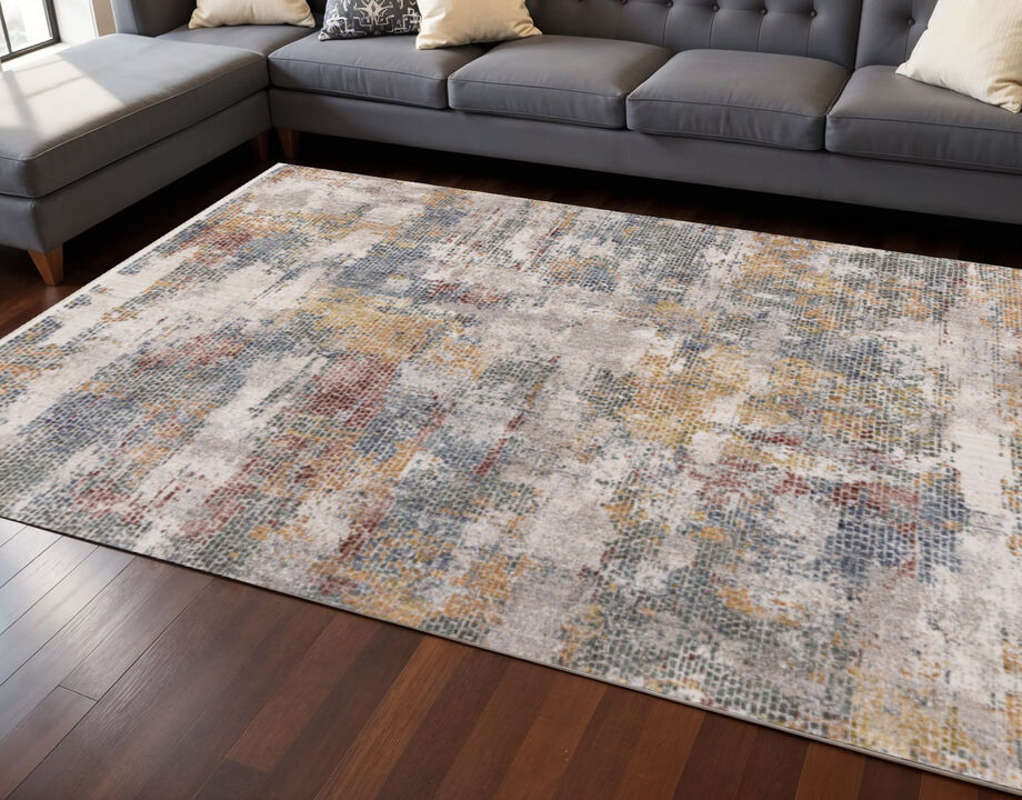 HomeRoots Abstract Area Rug