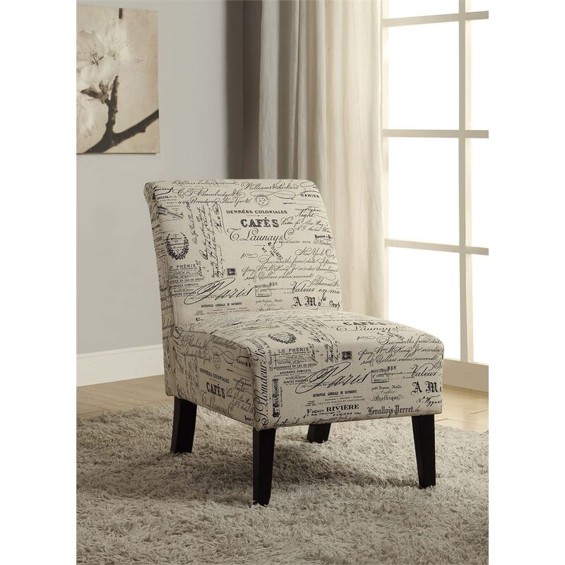 Linon Linen Lily Chair image number 1