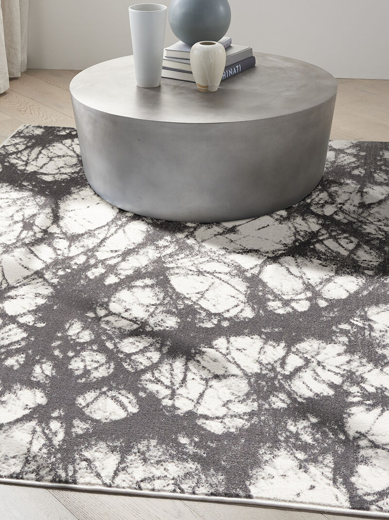 CK011 Verdant VRD05 Ivory/Charcoal 5'3" x 7'3" Rug