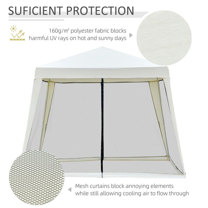 Hivvago 10x10 Slant Leg Canopy Tent Sun Shelter image number 3