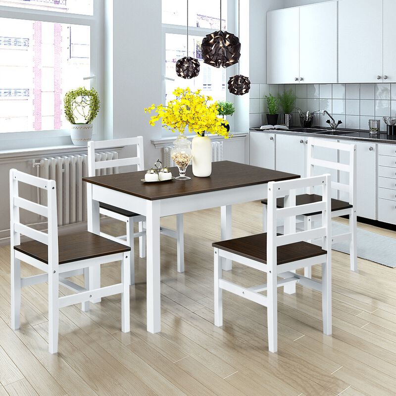 5-Piece Compact Kitchen Dining Set for Small Spaces and Modern Homes.