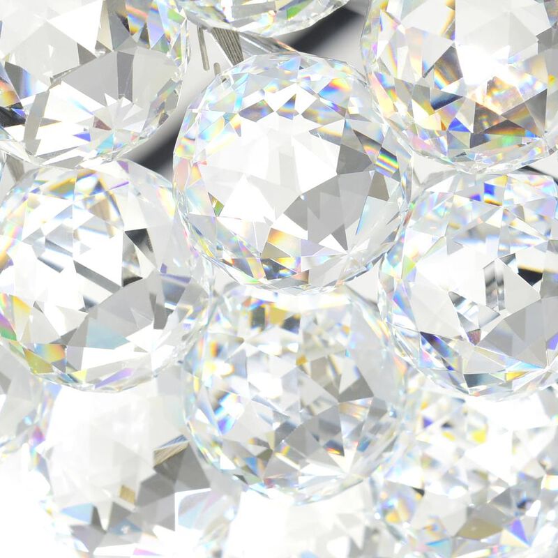 Princess 10 Light Down Chandelier With Chrome Finish