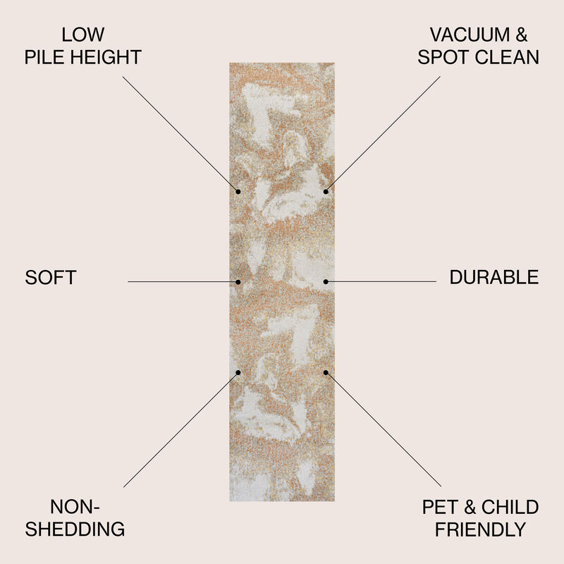 Petalo Abstract Two Tone Modern Area Rug