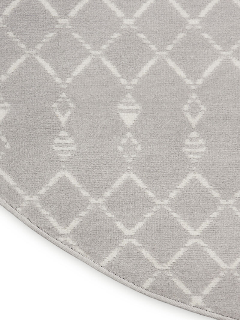 Whimsicle WHS02 Gray 5' x Round Rug