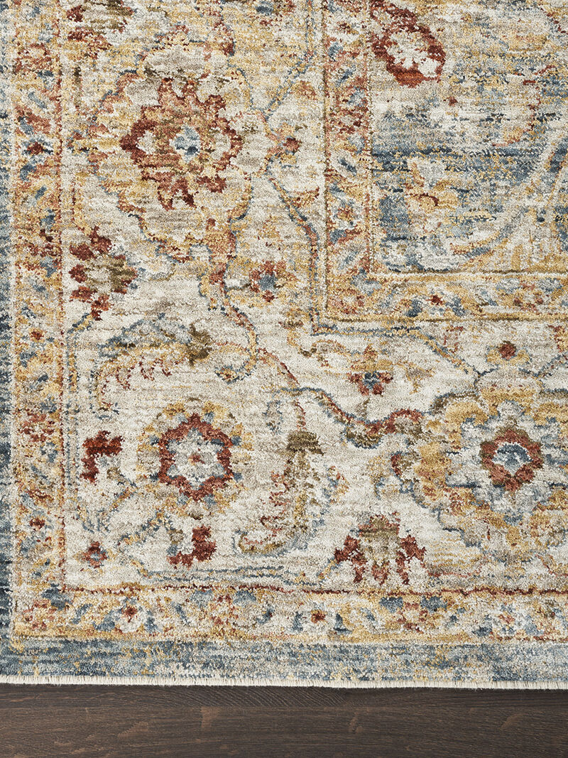 Sahar SHR03 Blue 2'3" x 10'2" Rug image number 2