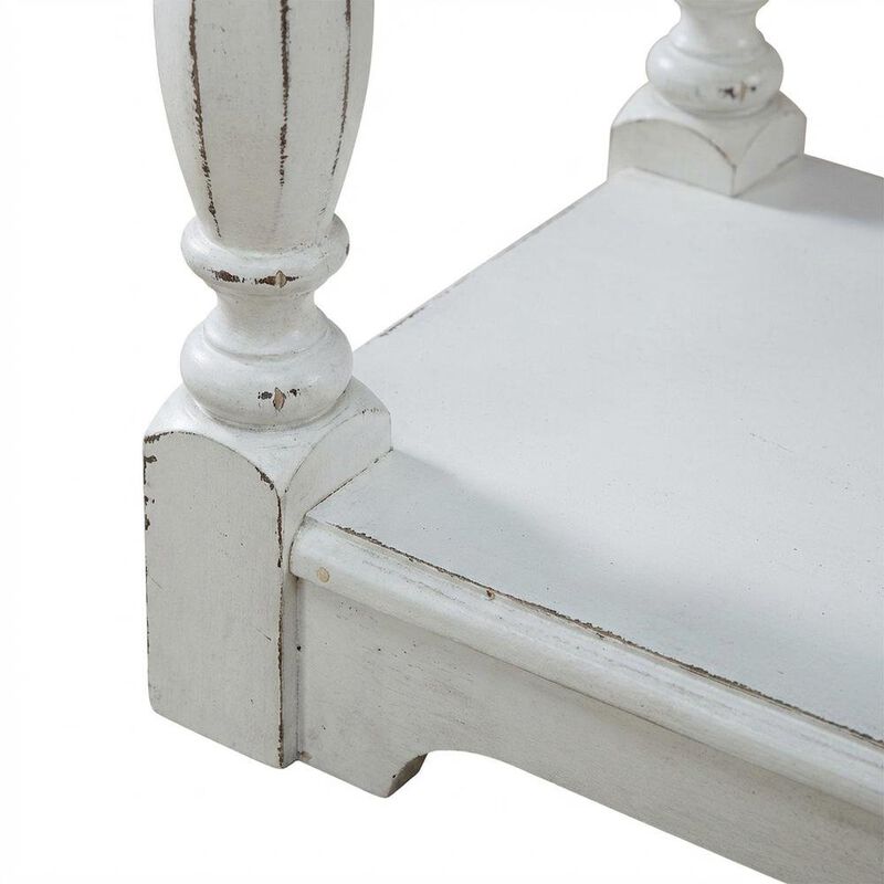 Liberty Furniture White, Console Table, Quality Build, Durable Wood Frame image number 4