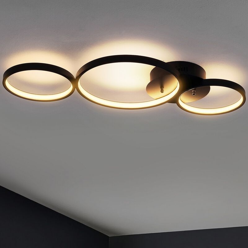Nube 3-Light Contemporary Modern Metal Integrated LED Flush Mount