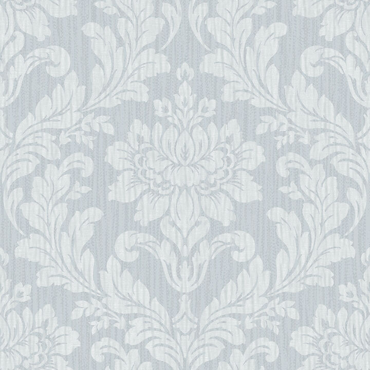 Galois Light Blue Damask Wallpaper