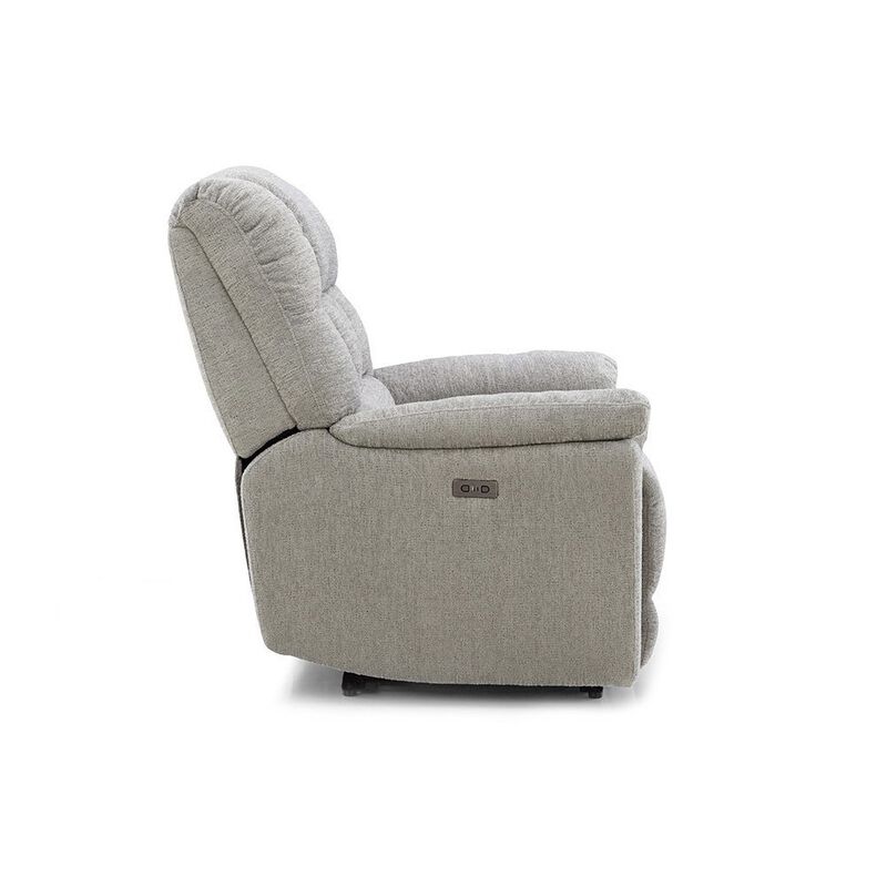 Starlight Canyon Home Light Gray Power Recliner Chair Oversized with Electric Recline and USB Port