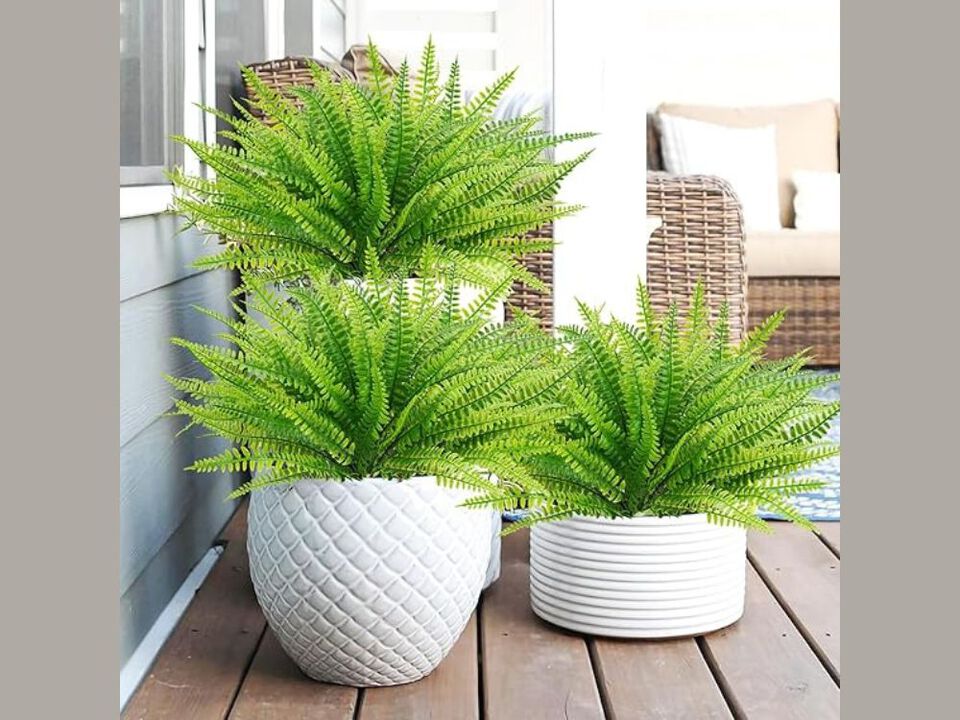 40 Bundle Artificial Hanging Flowers UV Resistant Outdoor Window Box Decor