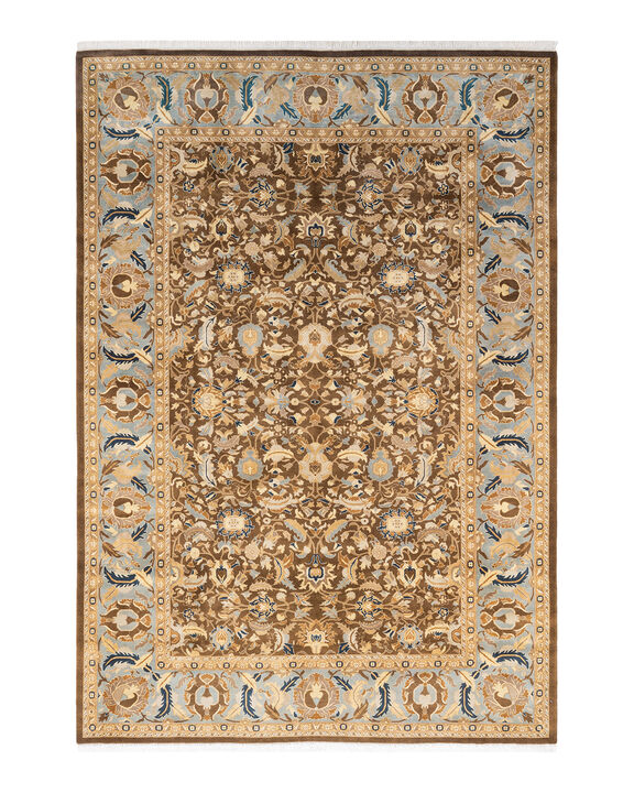 Mogul, One-of-a-Kind Hand-Knotted Area Rug  - Brown, 6' 1" x 8' 10"
