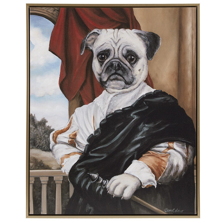 Gracie Mills Mcbride Pet Framed Canvas Wall Art