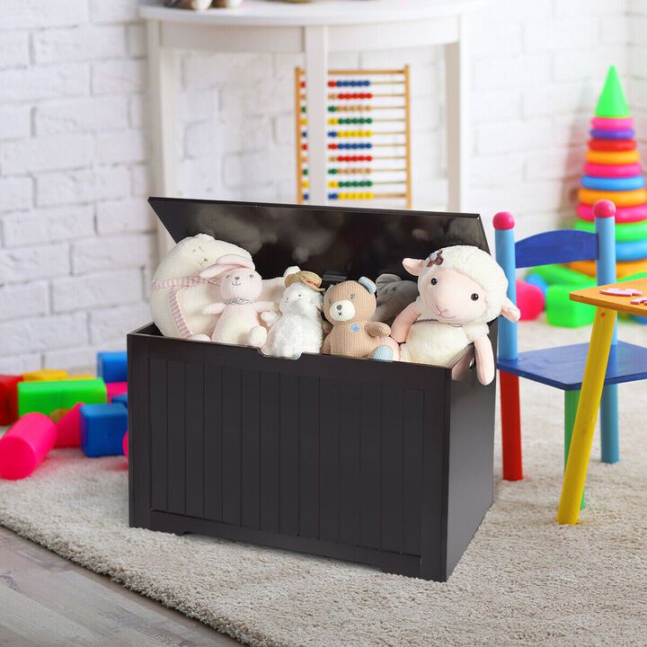 Wooden Toy Box Kids Storage Chest Bench