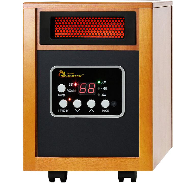 Dr Heater USADr Infrared Heater Portable Space Heater, 1500-Watt, Cherry