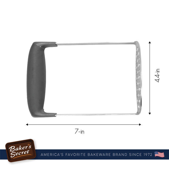 Baker's Secret Stainless Steel Non-rusting Extra-durable Potato Masher 7"x4.4" Silver