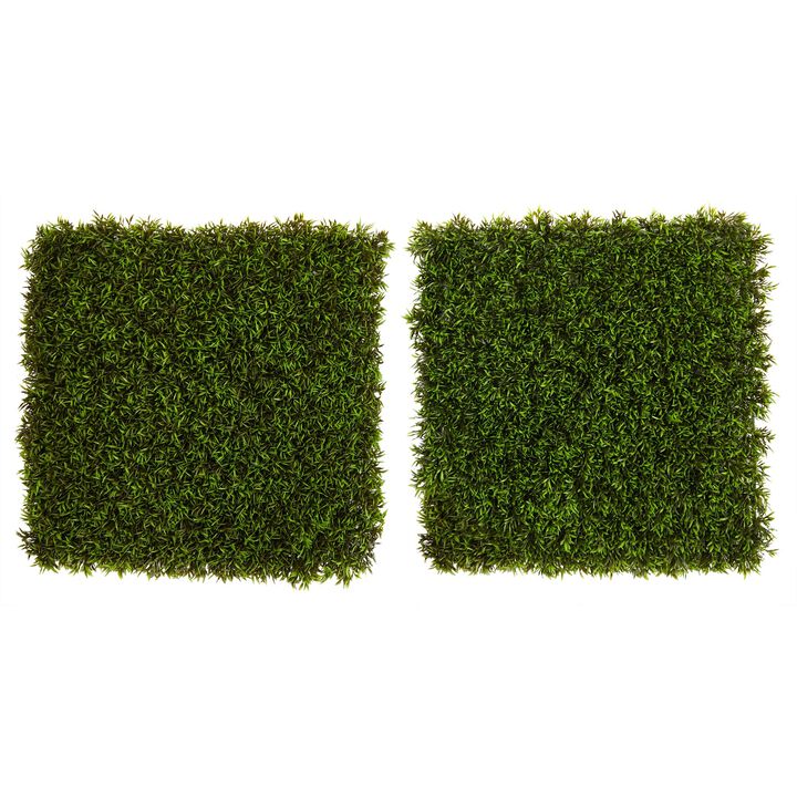 Nearly Natural 20-in BOXWOOD SQUARE MAT