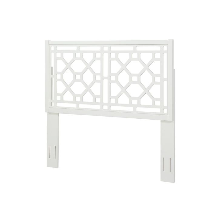 Tabor Chippendale White Headboard - Queen/Full