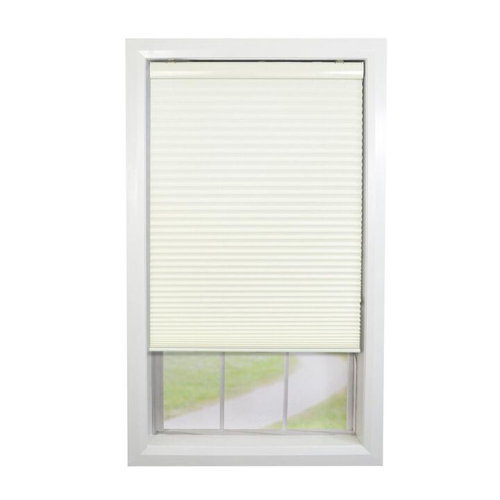 Versailles Home Fashions Cordless Honeycomb Insulating All Season Light Filtering Cellular Window Shade 48" X 72" Ivory