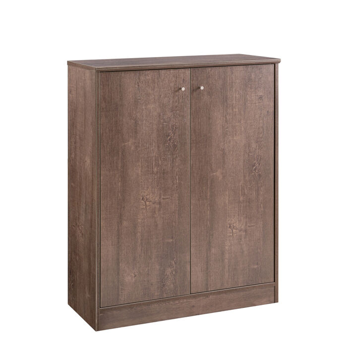 Shoe/Storage Cabinet Walnut Oak