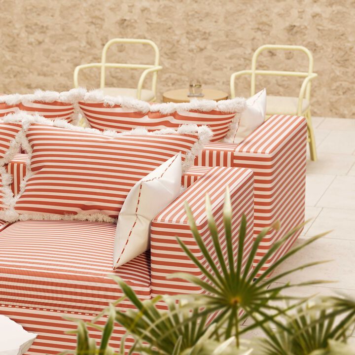 Salty Striped Outdoor Sofa