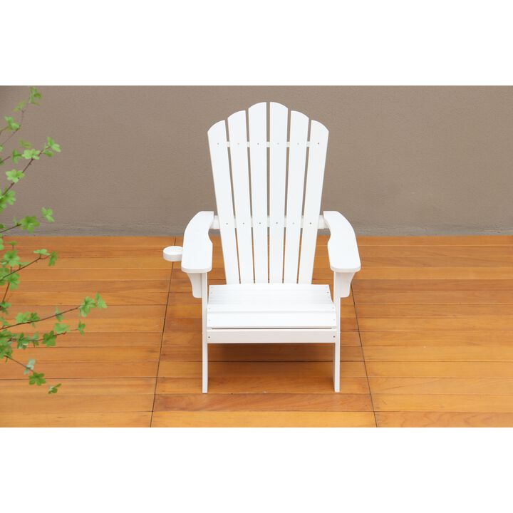 Polystyrene Adirondack Chair - White