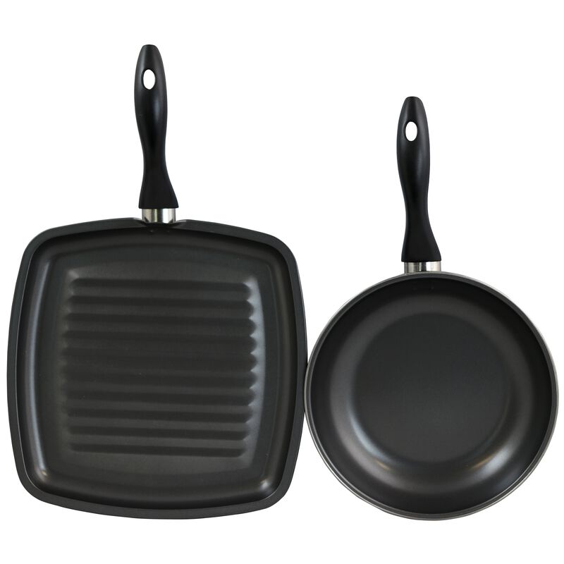 Gibson Westleton  2 piece Cookware Set Black
