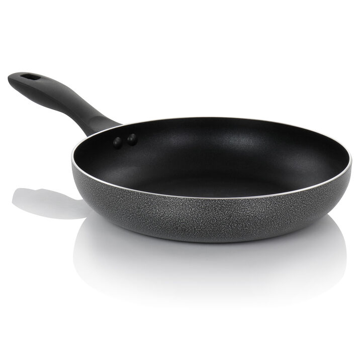 Oster Clairborne 2 Piece Nonstick Aluminum Frying Pan Set in Charcoal Grey