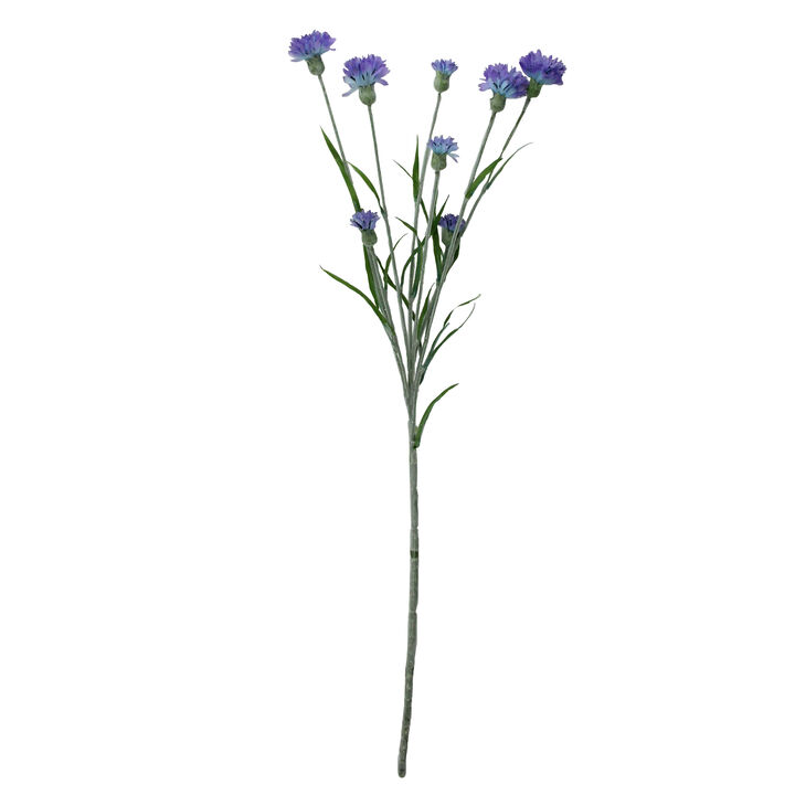 26" Fading Purple Artificial Cornflower Inspired Floral Spray Pick