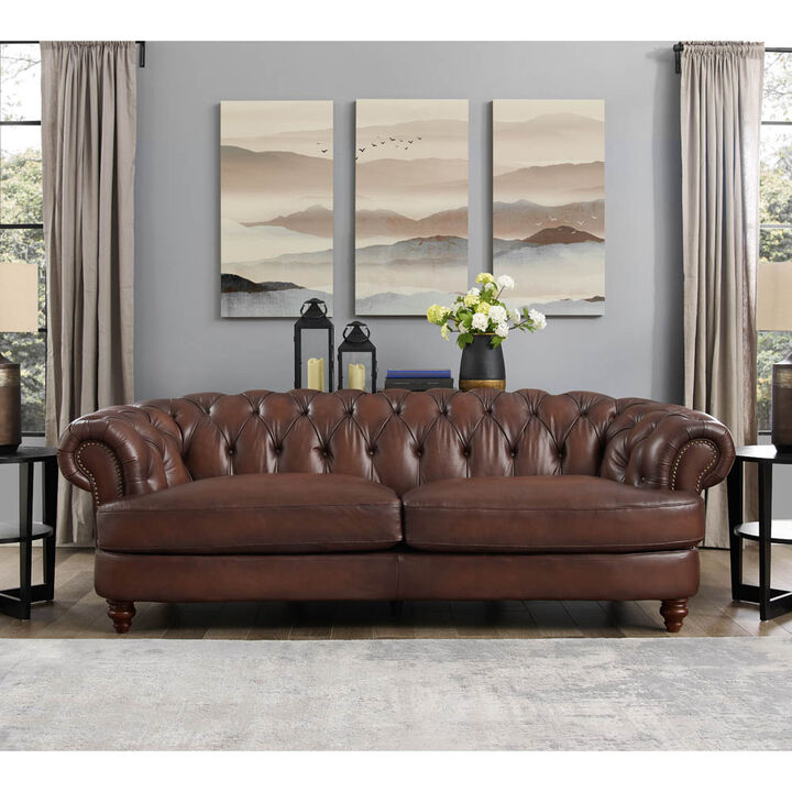 Newport Top Grain Leather Sofa