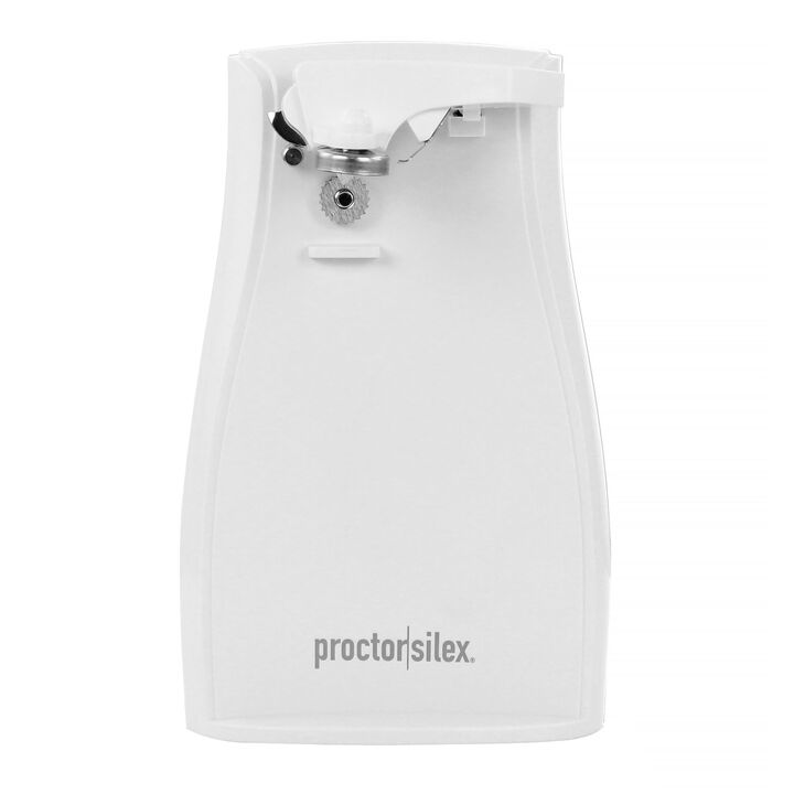 Proctor Silex Simply Better Electric Automatic Can Opener in White